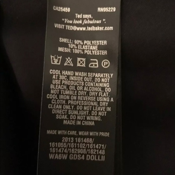 Ted baker black a line dress - Picture 5 of 6